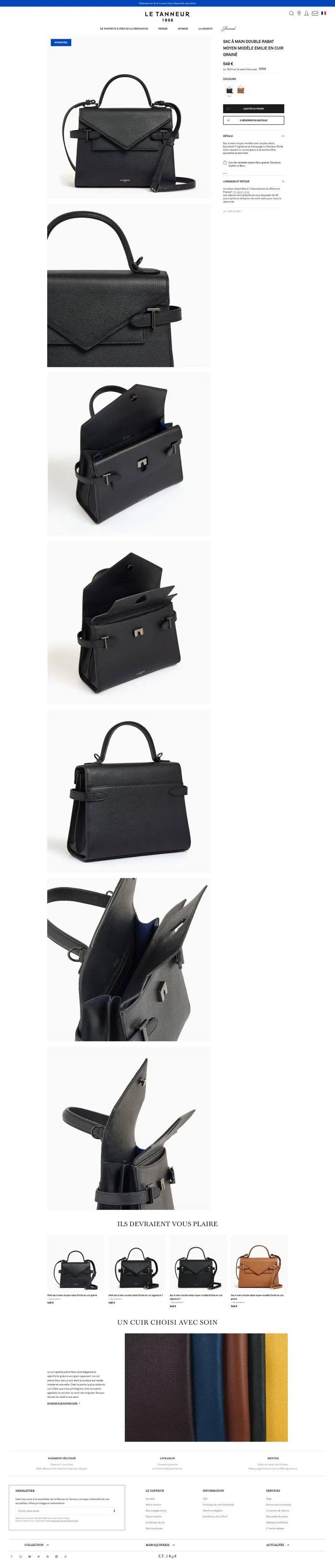 Product page desktop