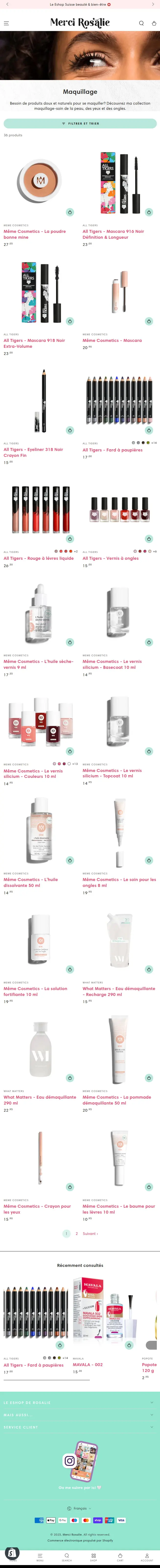 Collecton page mobile